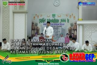 Kunjungan Safari Ramadhan Ke 5 Wakil Bupati Rokan Hulu H.Indra Gunawan, Wabup Minta Perusahaan Salurkan TJSP Sesuai Seperti Penyaluran Saat Safari Ramadhan
